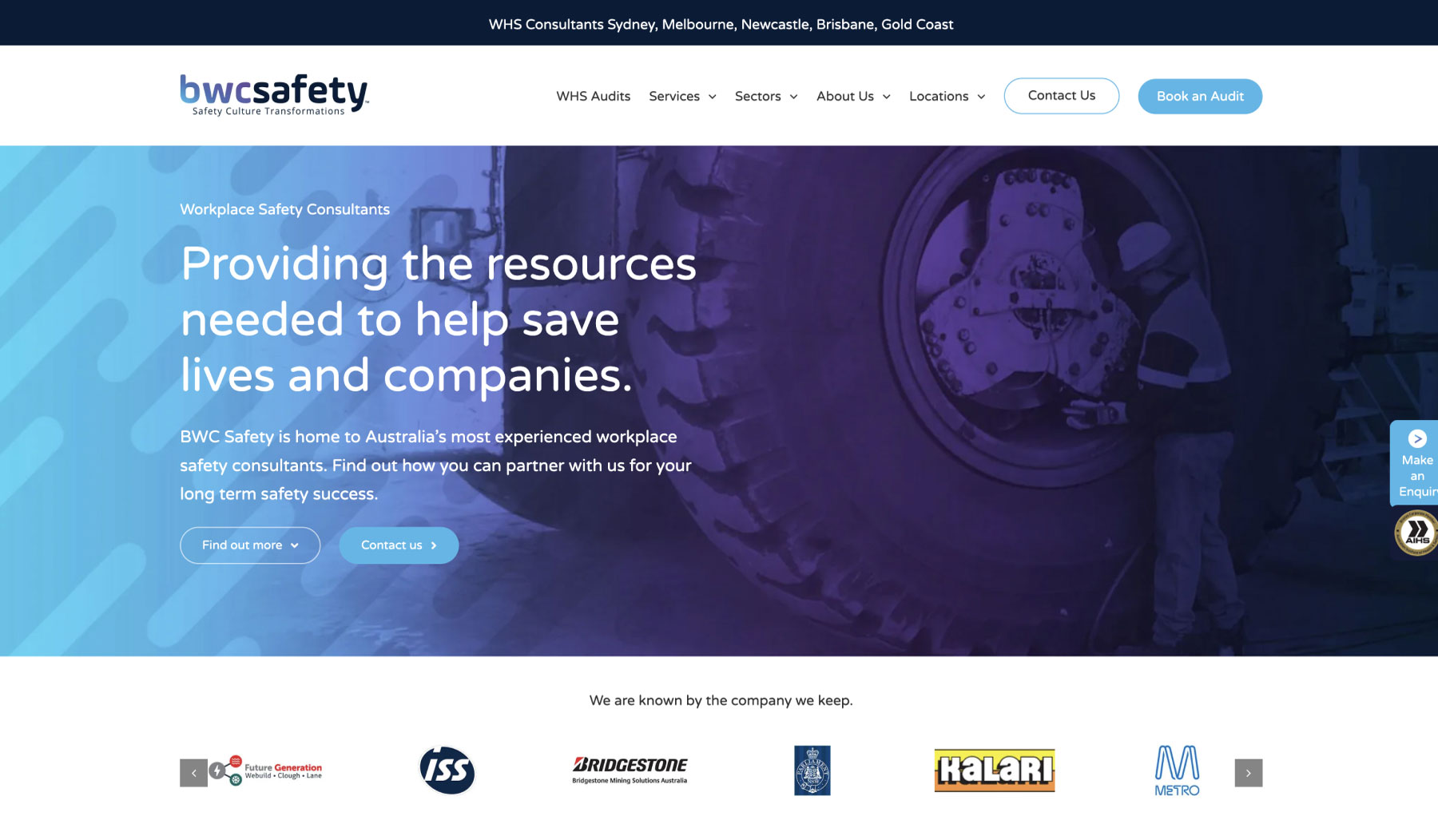 BWC Safety website screenshot