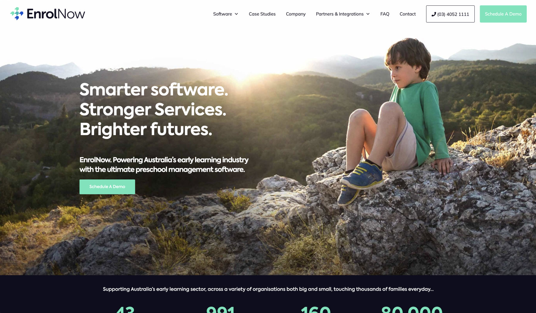 EnrolNow website screenshot
