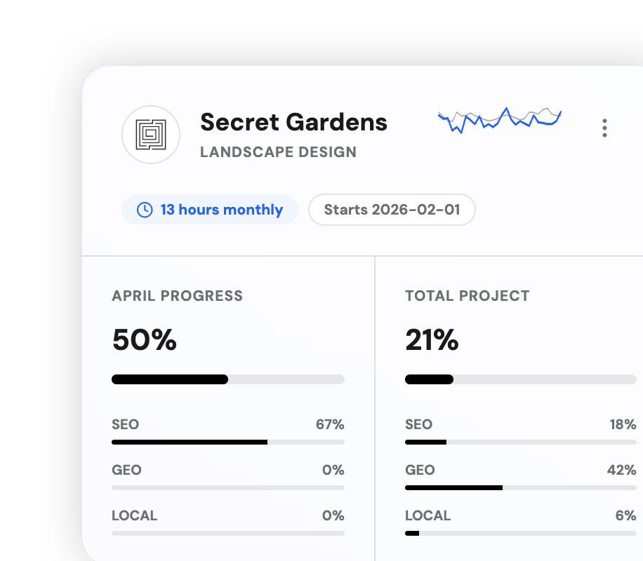Surface proprietary SEO management app