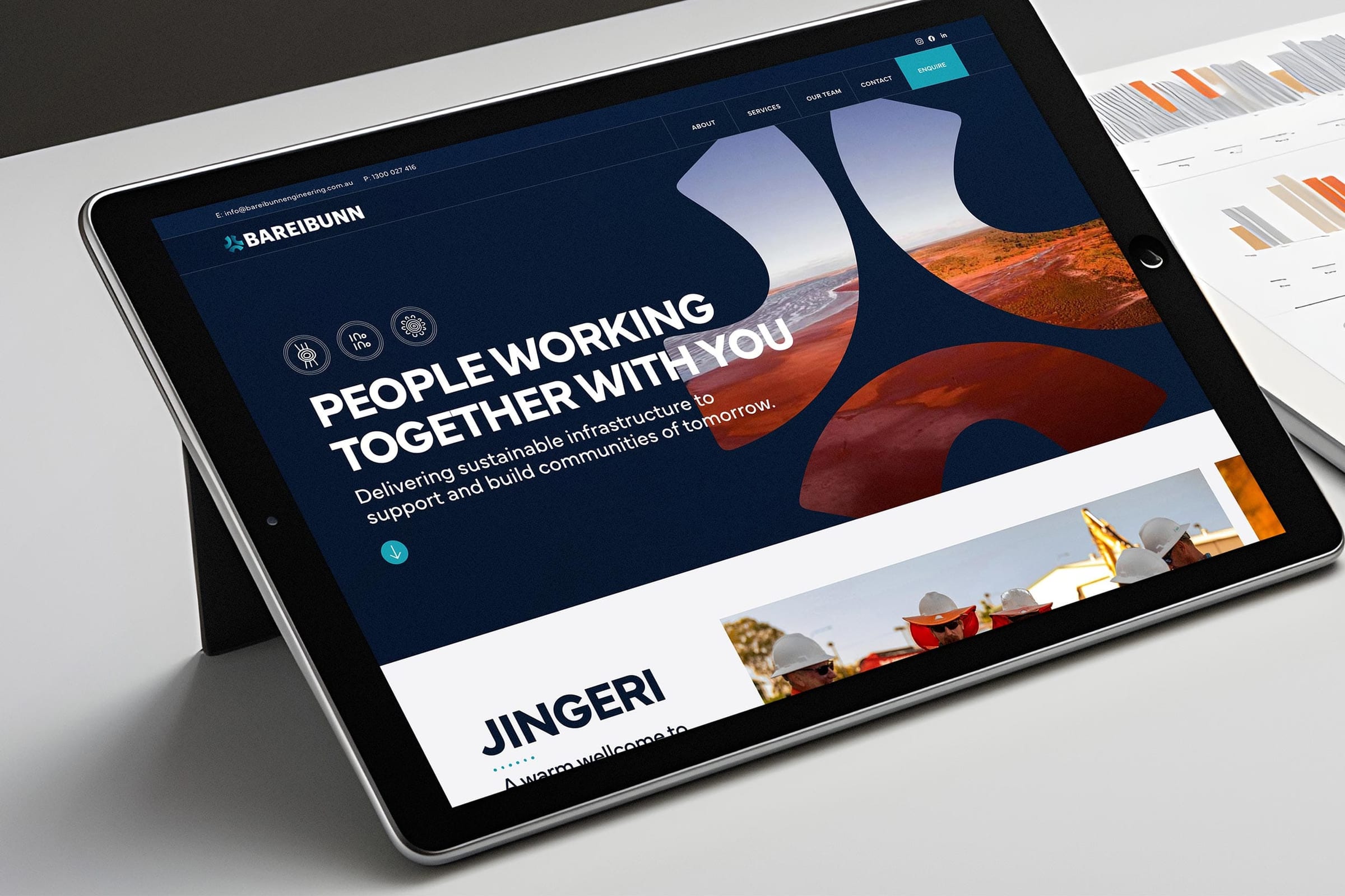 Bareibunn Engineering - Website for a Queensland engineering collective promoting Aboriginal participation
