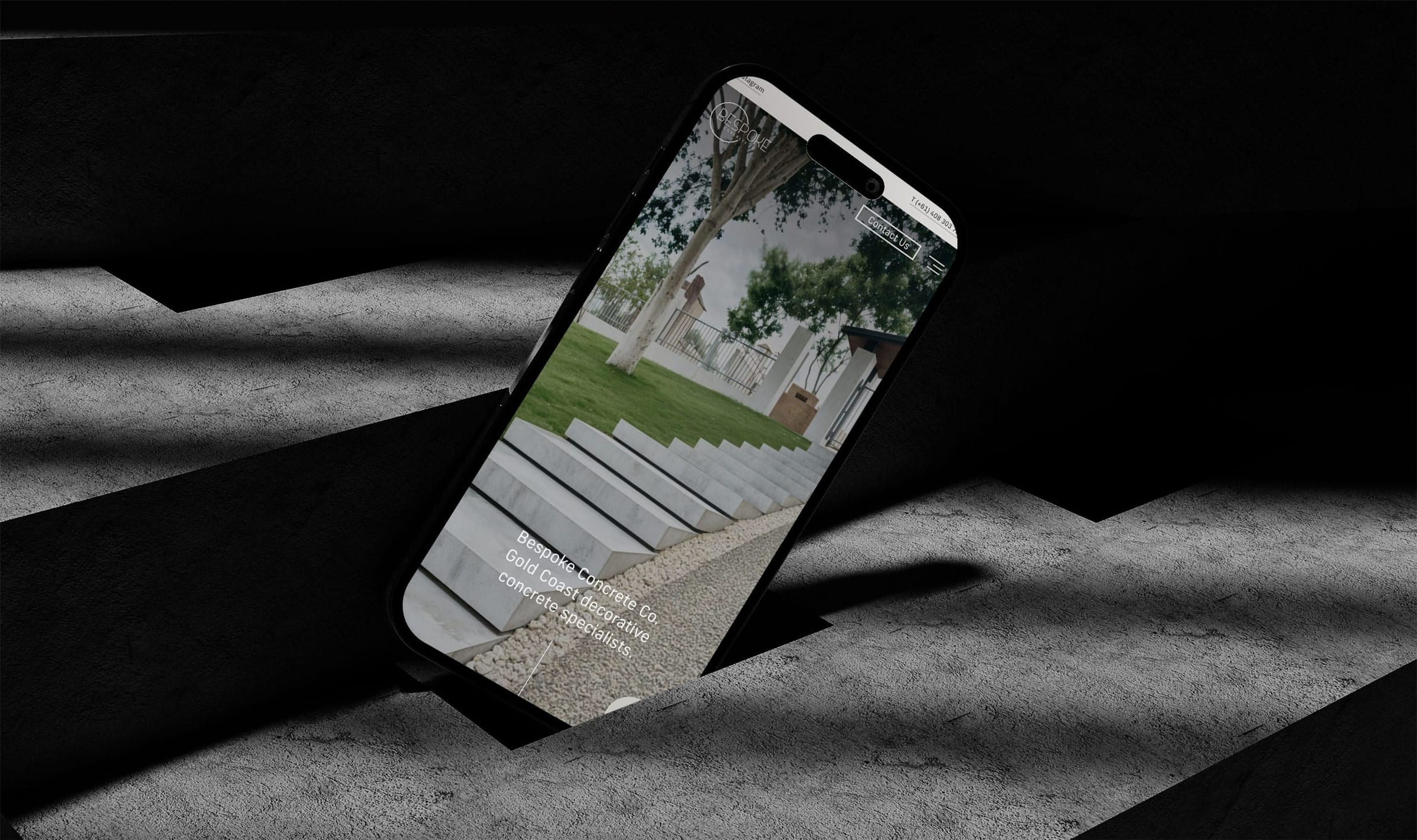 Bespoke Concrete Co design mock-up 3
