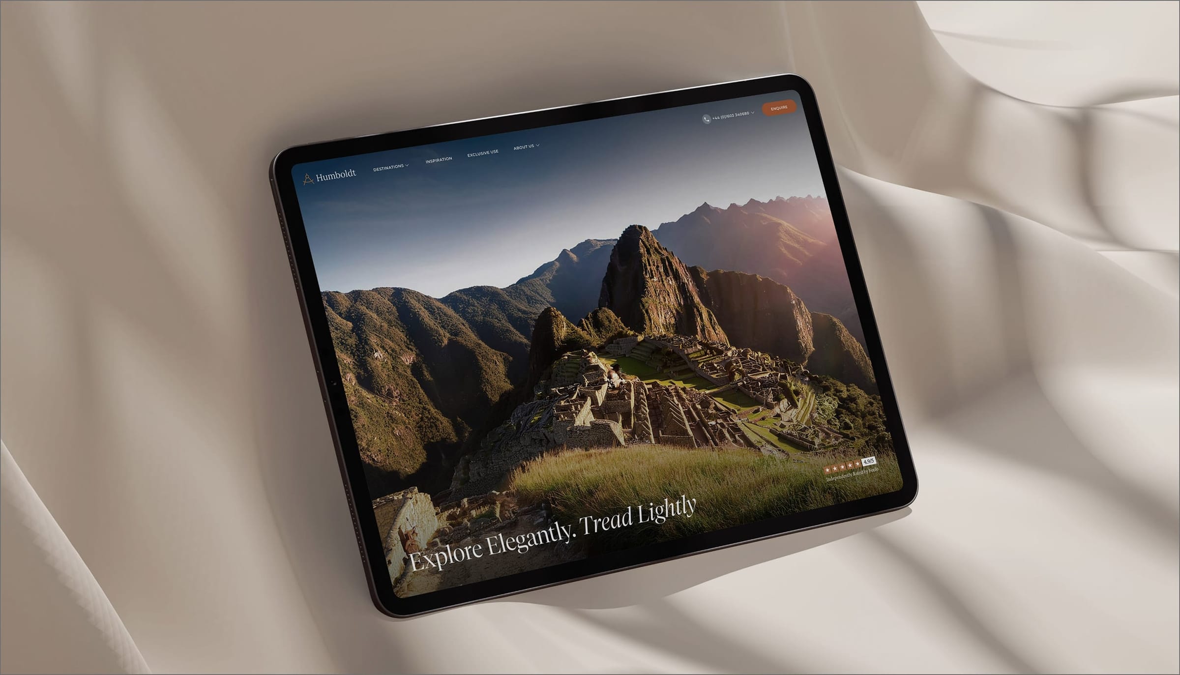 Humboldt Travel - Luxury travel website for a bespoke holiday company