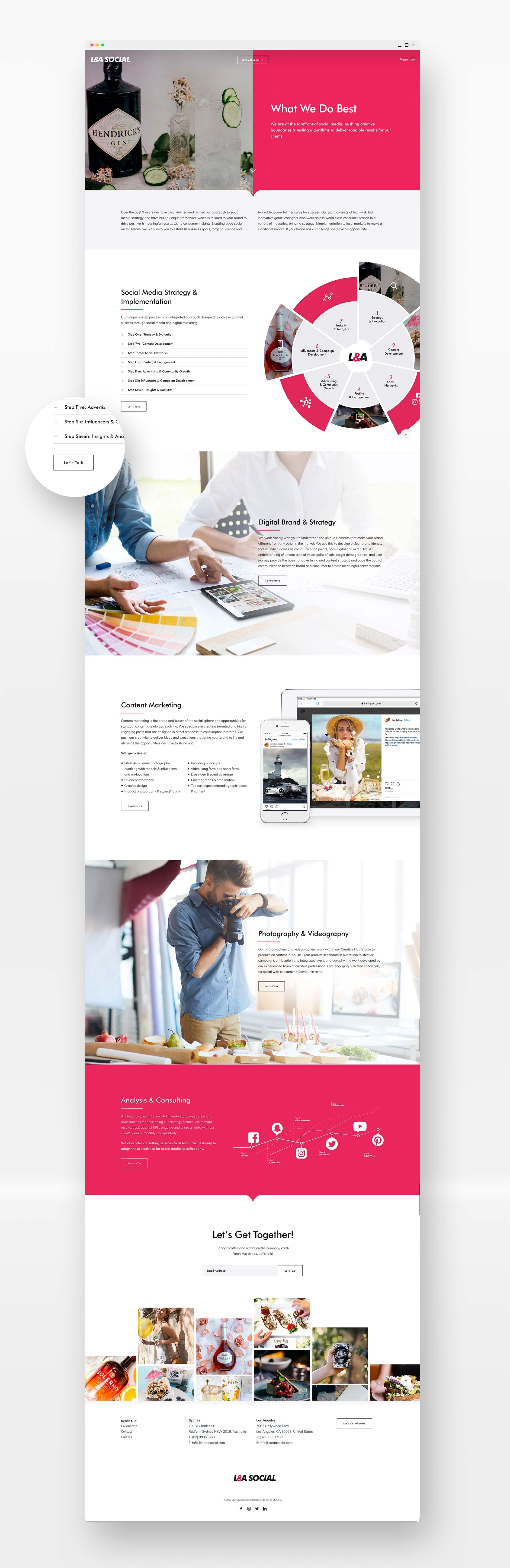 L&A Social design mock-up 3