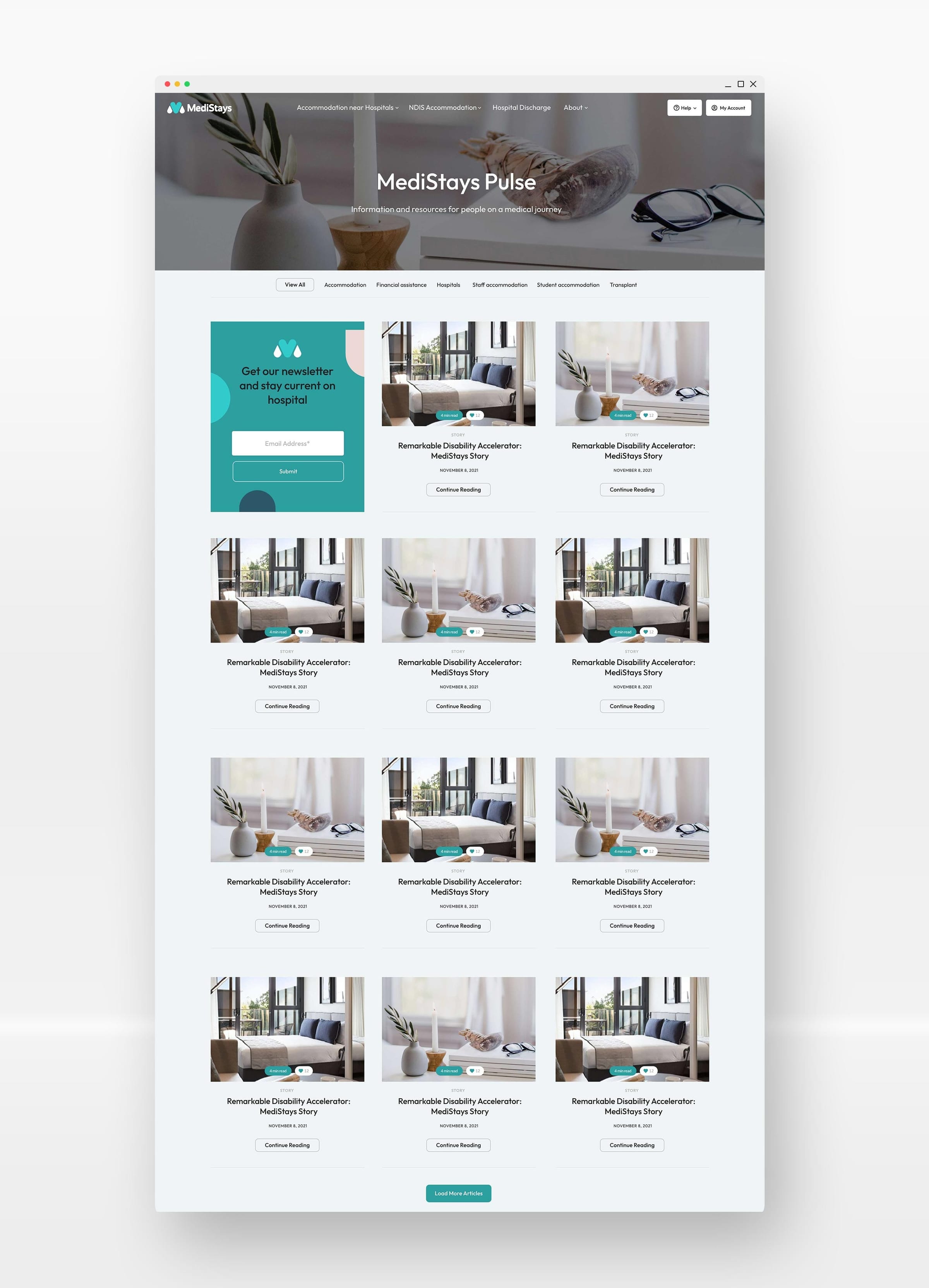 MediStays design mock-up 5