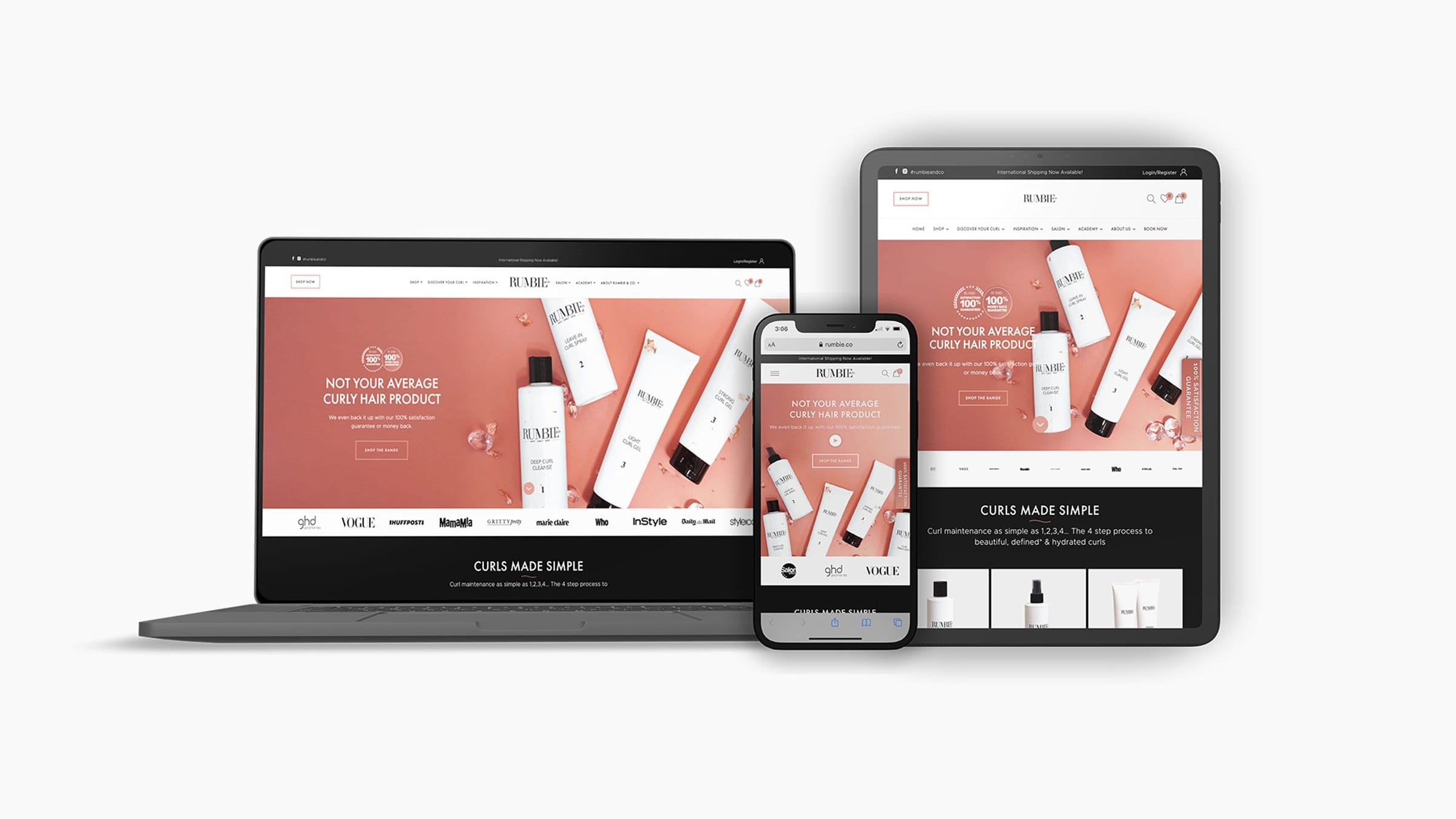 Rumbie & Co. - WooCommerce redesign for an ecommerce brand