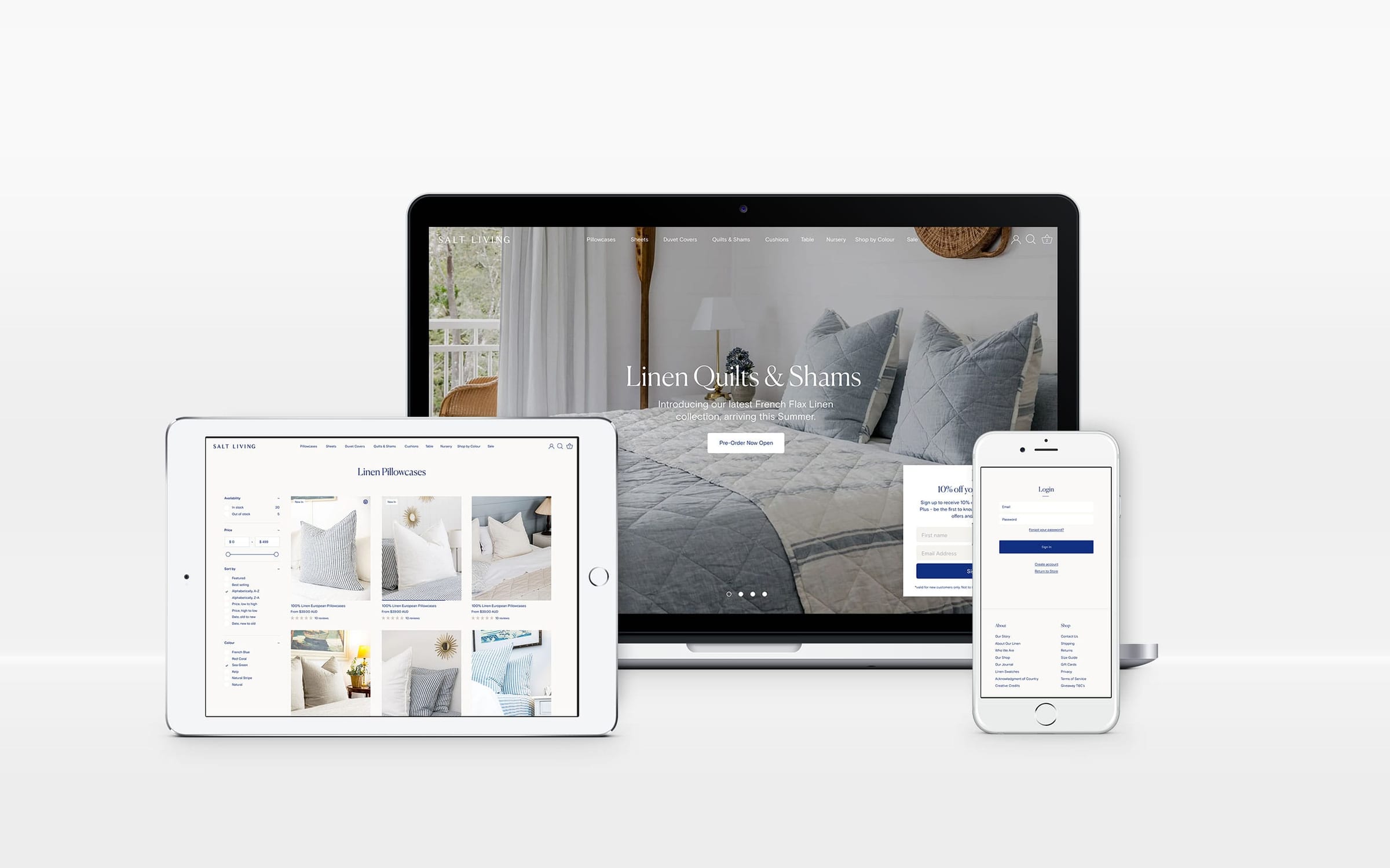 Salt Living design mock-up 2