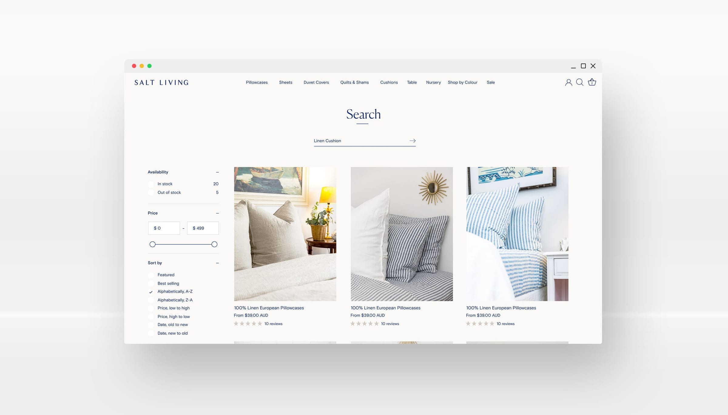Salt Living design mock-up 6