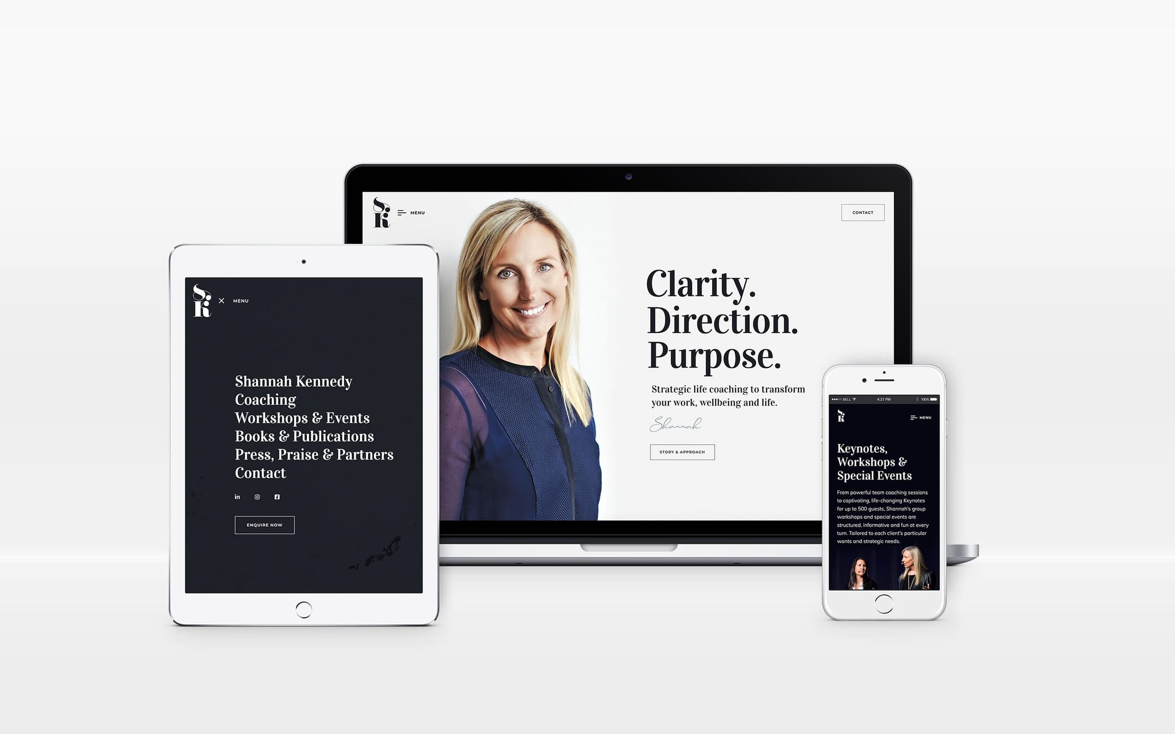 Shannah Kennedy - WordPress design for a life coach