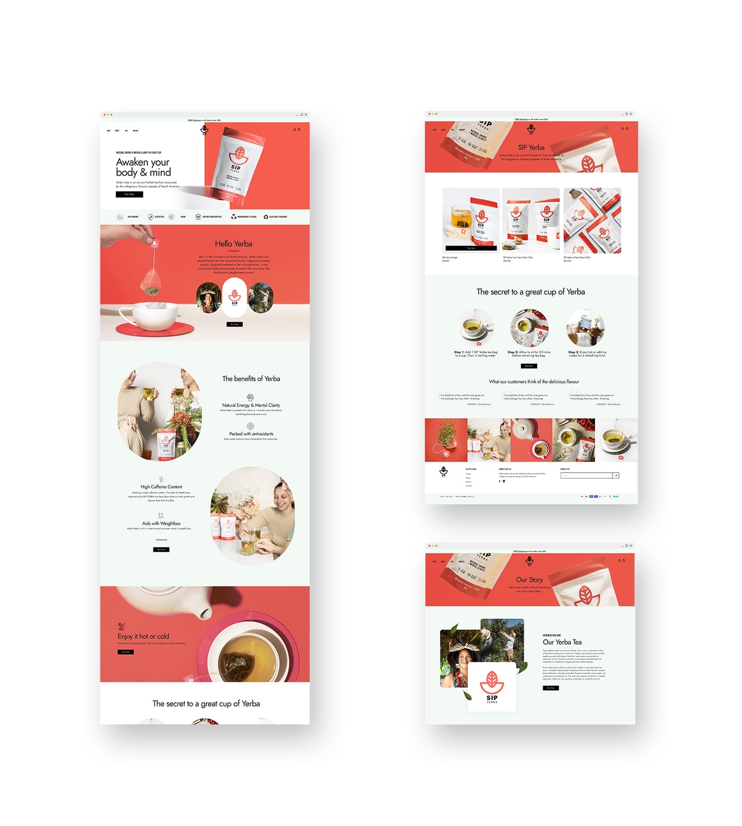 Sip Yerba design mock-up 3