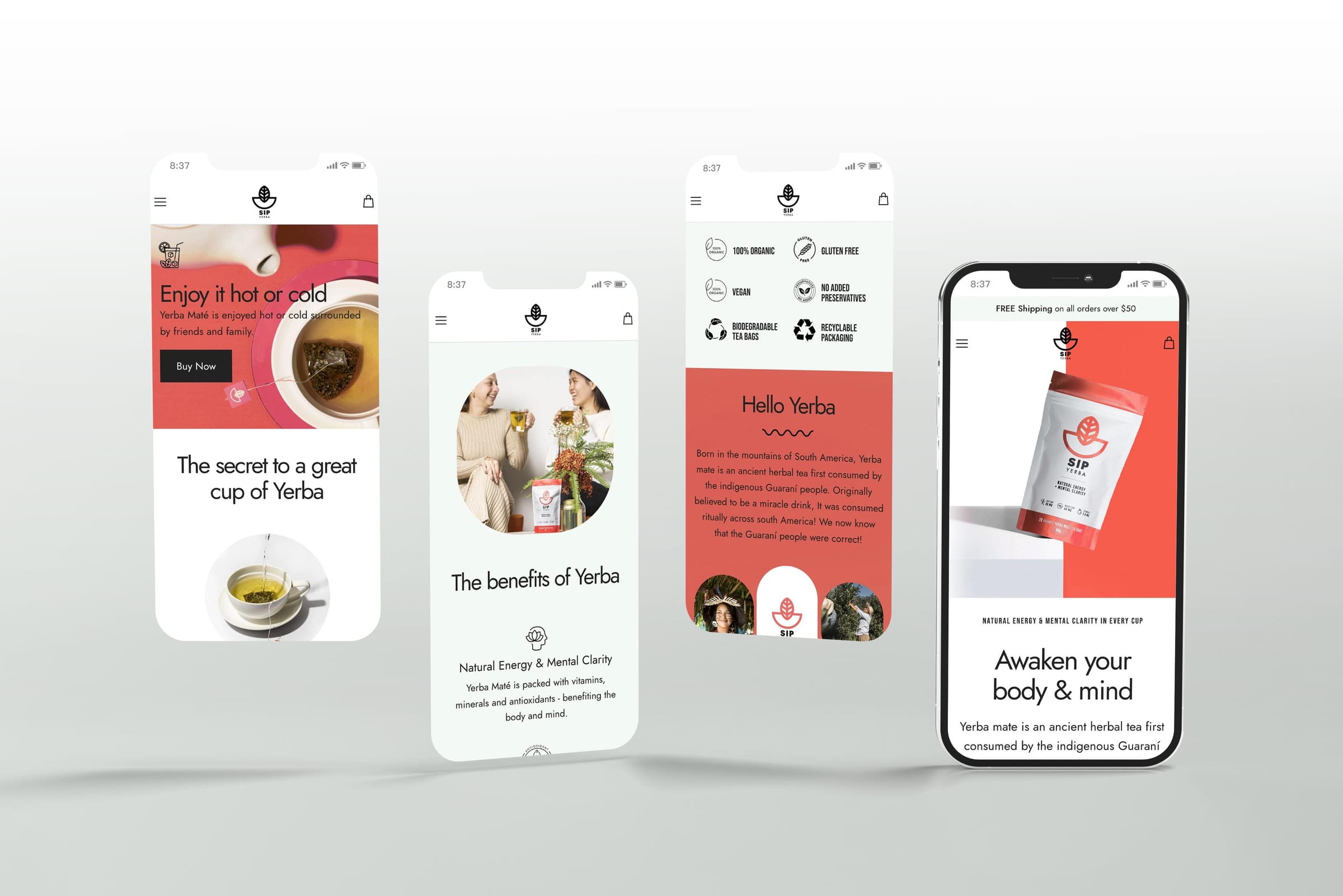 Sip Yerba design mock-up 7