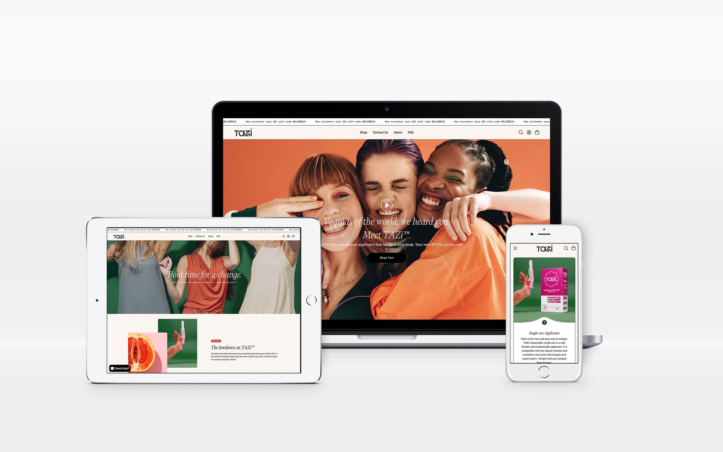 Tazi design mock-up 1