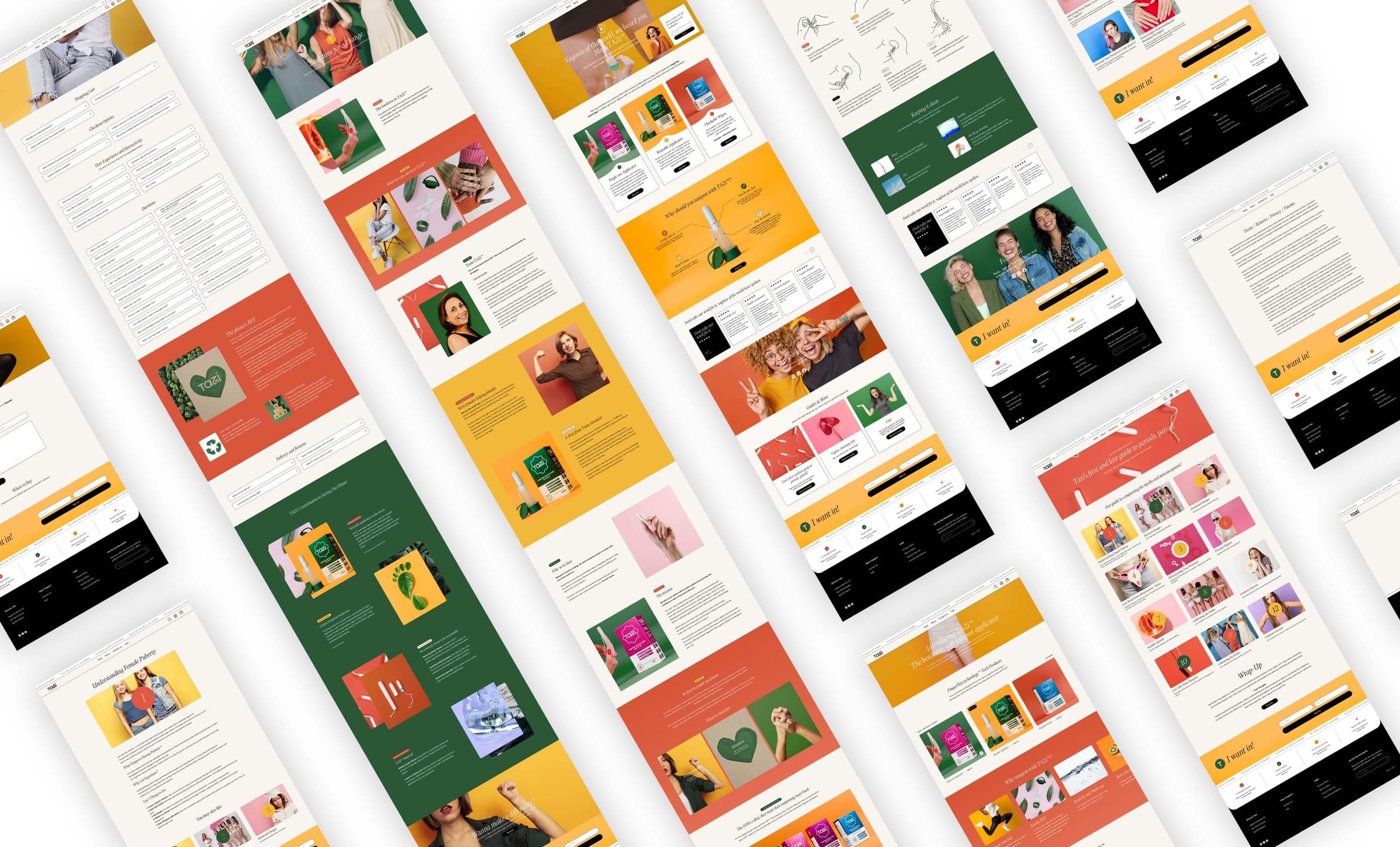 Tazi design mock-up 2