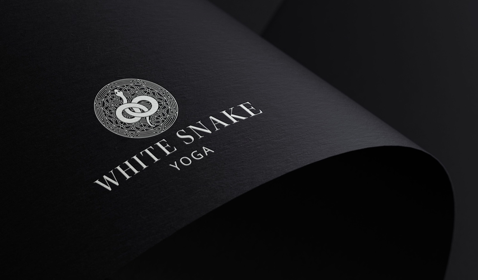 White Snake Yoga design mock-up 12