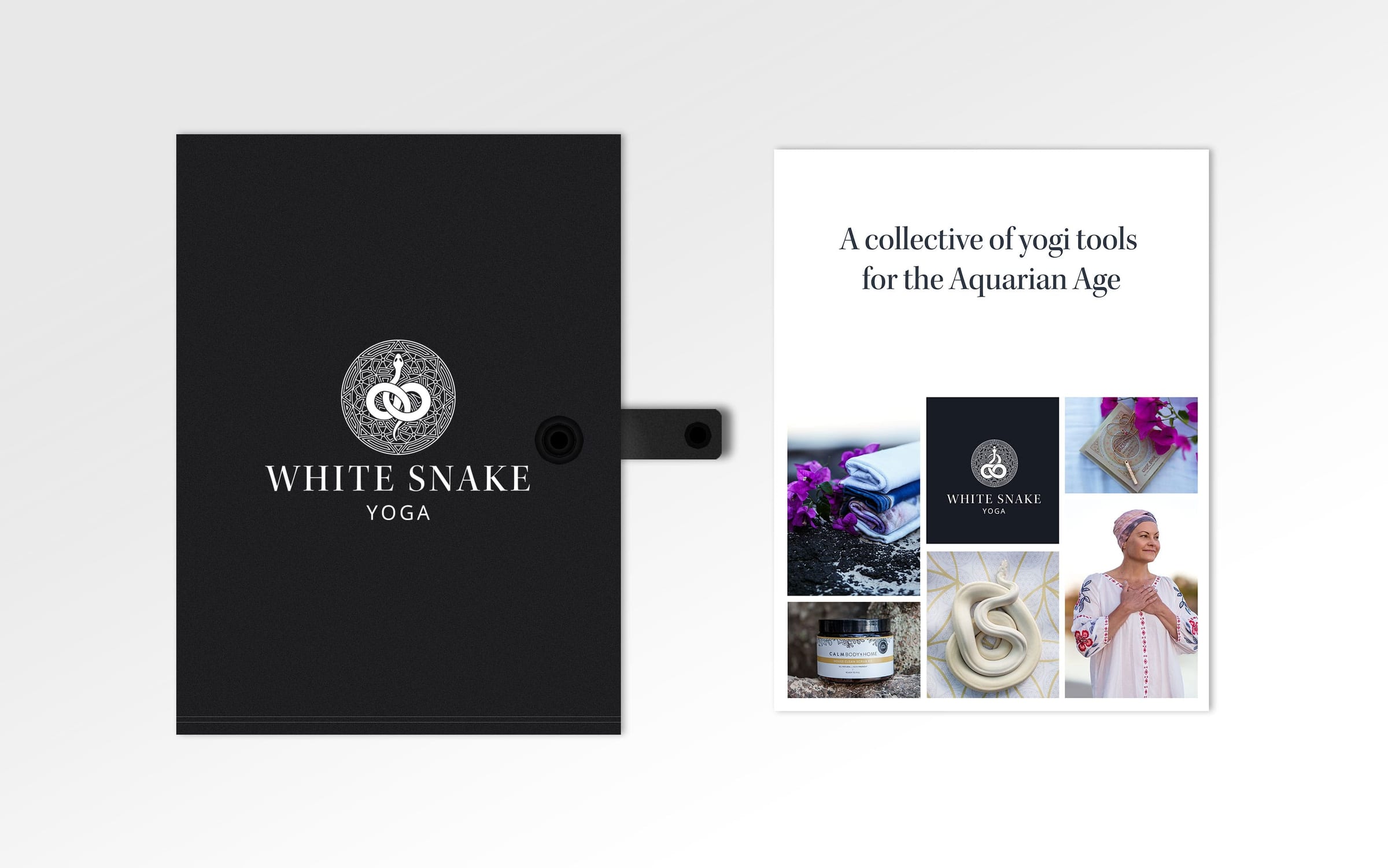 White Snake Yoga design mock-up 3